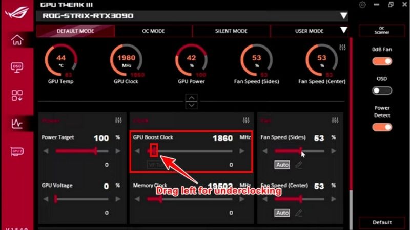 gpu won't boost clock