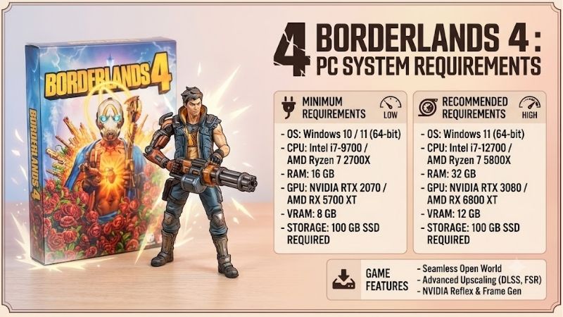 Analyzing the Official Borderlands 4 Requirements PC Specifications