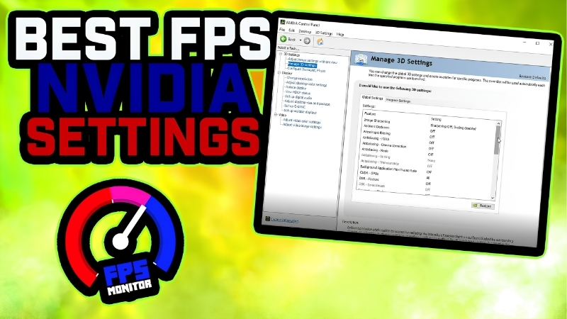 NVIDIA Control Panel Optimal Settings for Best Performance
