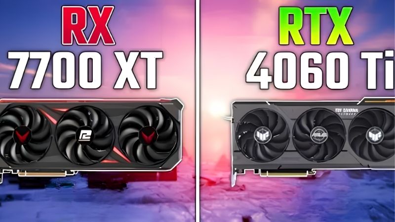 RX 7700 XT vs 4060 Ti: 12GB Raster or DLSS and Frame Gen?