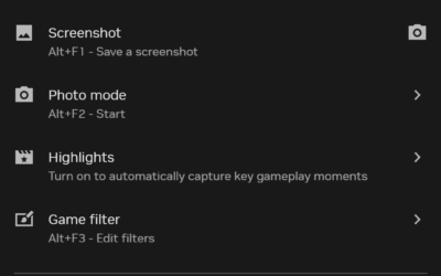 How to open the nvidia overlay shortcut?